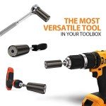 Christmas Stocking Stuffer Gifts for Men - Super Universal Socket Tools Gifts for Adults, Socket Set with Power Drill Adapter Super Grip Socket (7-19mm) Cool Gadgets for Men Women Husband Handy DIY