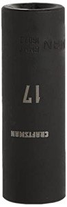 CRAFTSMAN Deep Impact Socket, Metric, 1/2-Inch Drive, 17mm (CMMT16078)