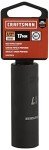 CRAFTSMAN Deep Impact Socket, Metric, 1/2-Inch Drive, 17mm (CMMT16078)