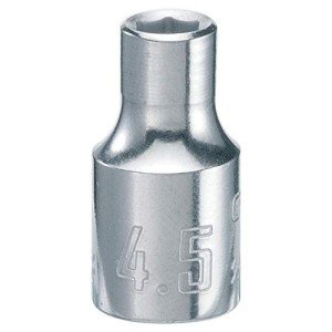 CRAFTSMAN Shallow Socket, Metric, 1/4-Inch Drive, 4.5mm, 6-Point (CMMT99101)