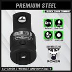 SWANLAKE GARDEN TOOLS 5-Piece Cr-V Steel Impact Socket Adapter Set, 0.375in, Fastener Drive Bit