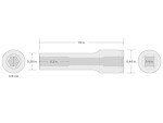 TEKTON 1/4 Inch Drive x 4.5 mm Deep 6-Point Socket | SHD03103