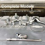 StrugDeas 6 Piece Socket Adapter and Reducer Set, 1/4", 3/8", 1/2" Chrome Vanadium Steel Ratchet/Socket Extension/Conversion Kit for Automotive Maintenance