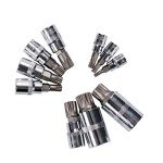 Qnkaa Spline Socket Bit Set 10pcs Square Triple Silver M4 - M18