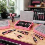 Pink Cordless Drill Set with Toolbox - 43 PCS