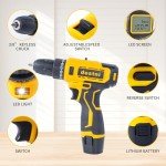 12V Cordless Drill Set with Charger and Accessories