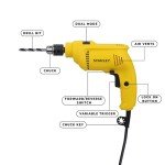 STANLEY 550W 10mm Drill with 120-Piece Toolkit