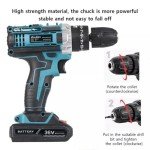 36V Cordless Drill Driver with LED Light