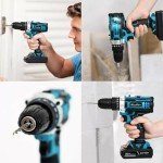 36V Cordless Drill Driver with LED Light