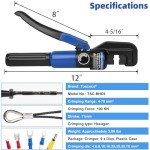 Toscoco Hydraulic Crimping Tool with 9 Dies