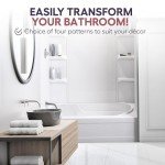 Noah William Home White Tub Wall Surround Kit