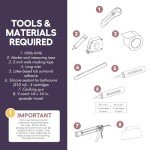 Noah William Home White Tub Wall Surround Kit