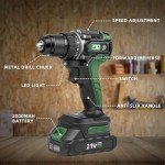 Prostormer Brushless Power Drill Set with Bits