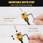 5-Piece Countersink Drill Bit Set with Case
