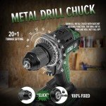 Prostormer Brushless Power Drill Set with Bits