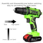 21V Cordless Drill Driver Kit with Batteries