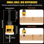 5-Piece Countersink Drill Bit Set with Case