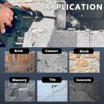 6-Piece SDS Plus Rotary Hammer Drill Bit Set
