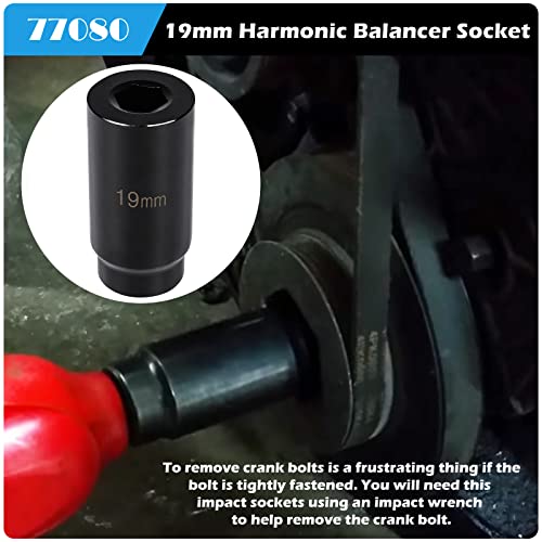 Honda/Acura 19mm Harmonic Balancer Socket & 50mm Crank Pulley Wrench