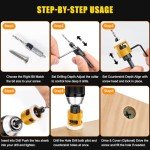 5-Piece Countersink Drill Bit Set with Case
