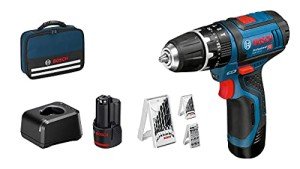 Bosch 12V Battery Hammer Drill with Accessories Set
