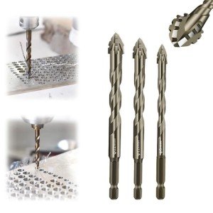 4-Flute Eccentric Drill Bit Set for Tough Materials