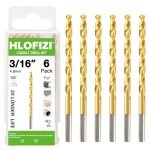 HLOFIZI 1/16" Cobalt Twist Drill Bit Set