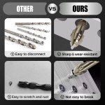 4-Flute Serrated Eccentric Drill Bit Set