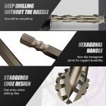 4-Flute Serrated Eccentric Drill Bit Set
