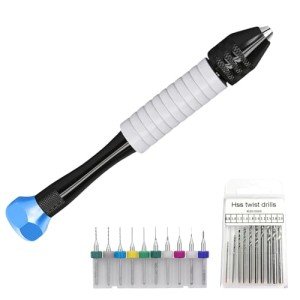Tigbrother Manual Hand Drill Kit with 20 HSS Bits