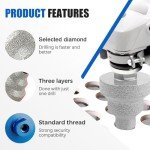 Diamond Core Drill Bit Set for Porcelain & Tile