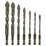 Four-Flute Eccentric Drill Bit for Metal & Glass