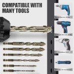 Four-Flute Eccentric Drill Bit for Metal & Glass