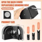 Multipurpose Drill Bit Sharpener with 4 Grinding Wheels
