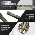 Four-Flute Eccentric Drill Bit for Metal & Glass