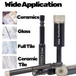Diamond Drill Bit Set - 5 Pcs, 1/4" Hex