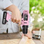Pink Cordless Drill Set with Battery & Charger