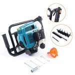 52cc Gas-Powered Post Hole Digger with Auger Bits