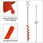 Garden Auger Drill Bit for Easy Planting