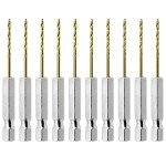 Titanium HSS Twist Drill Bits Set, 10PCS