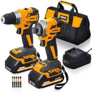 21V Cordless Drill and Impact Driver Combo Kit