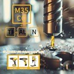 Meccion 11/32" Cobalt Drill Bits - 2 Pack