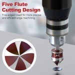 5-Piece High-Speed Countersink Drill Bit Set
