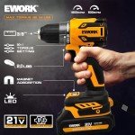21V Cordless Drill and Impact Driver Combo Kit