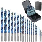 19-Piece Stepped Point Drill Bit Set