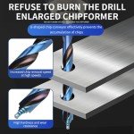 19-Piece Stepped Point Drill Bit Set
