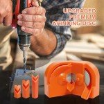 Drill Bit Sharpener with Grinding Wheels, Orange
