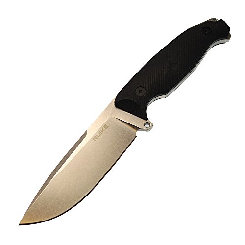 RUIKE Fixed Blade Knive, Black, G10 (F118-B)