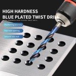 19-Piece Stepped Point Drill Bit Set