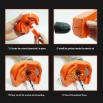 Drill Bit Sharpener with Grinding Wheels, Orange